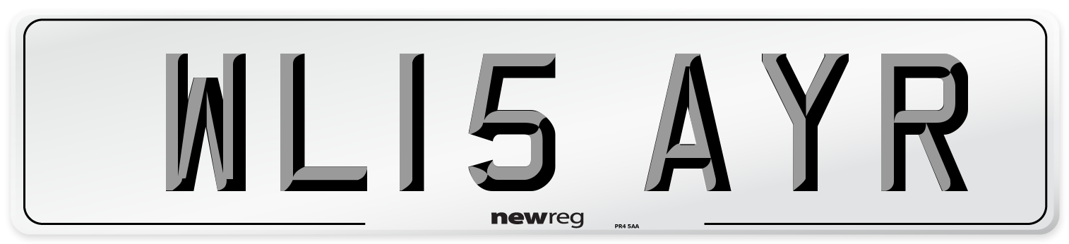 WL15 AYR Number Plate from New Reg